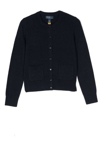 Ralph Lauren Kids crew-neck cashmere cardigan - Blue