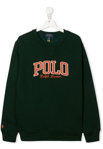 Ralph Lauren Kids embroidered-logo sweatshirt - Green