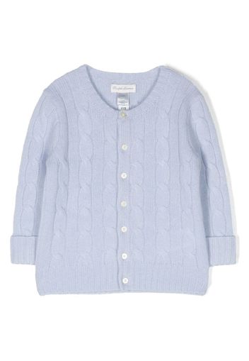 Ralph Lauren Kids cashmere cable-knit cardigan - Blue