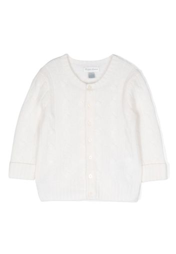 Ralph Lauren Kids cable-knit buttoned cardigan - White