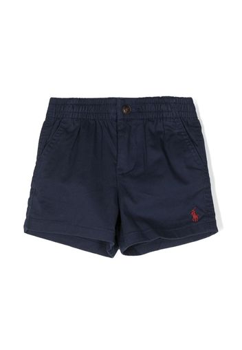 Ralph Lauren Kids logo-embroidered cotton shorts - Blue