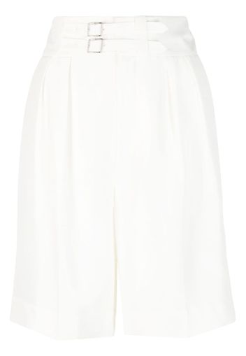 Ralph Lauren Collection Francine pleated silk shorts - White