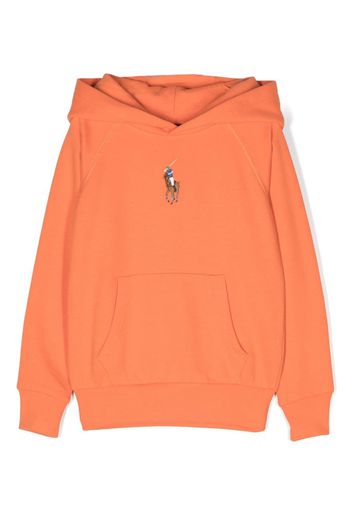 Ralph Lauren Kids Polo Pony cotton hoodie - Orange