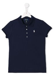 TEEN embroidered logo polo shirt