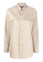 Ralph Lauren Collection Ry flap-pocket long-sleeve shirt - Neutrals