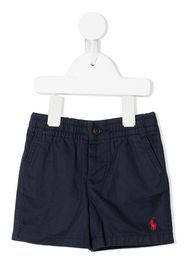 Ralph Lauren Kids logo-embroidered cotton shorts - Blue