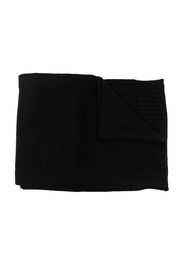 Ralph Lauren Kids logo-embroidered wool scarf - Black