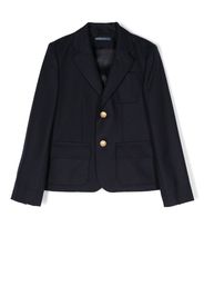 Ralph Lauren Kids wool single-breasted blazer - Blue