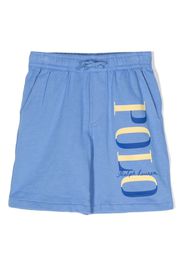 Ralph Lauren Kids logo-print cotton shorts - Blue