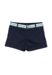 Ralph Lauren Kids striped belt cotton shorts - Blue