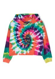 Ralph Lauren Kids tie-dye-print long sleeves hoodie - Red