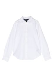 Ralph Lauren Kids ruffled-collar cotton shirt - White