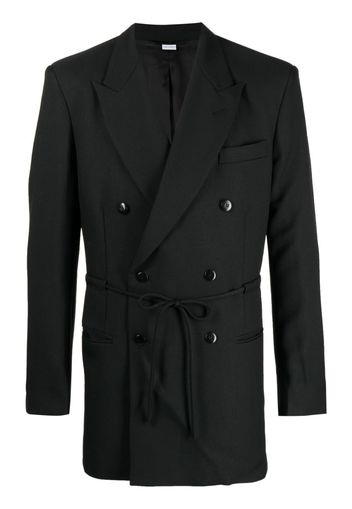 Random Identities long-sleeved drawstring blazer - Black