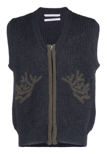 RANRA Fundur knitted vest - Blue