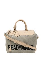 Readymade logo-print panelled tote bag - Grey