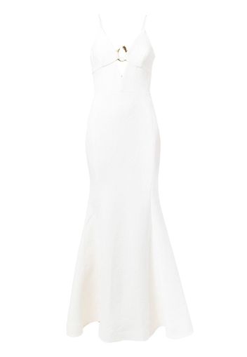 Rebecca Vallance Romy V-neck gown - White