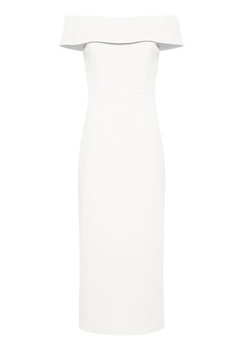 Rebecca Vallance Amore off-shoulder midi dress - White