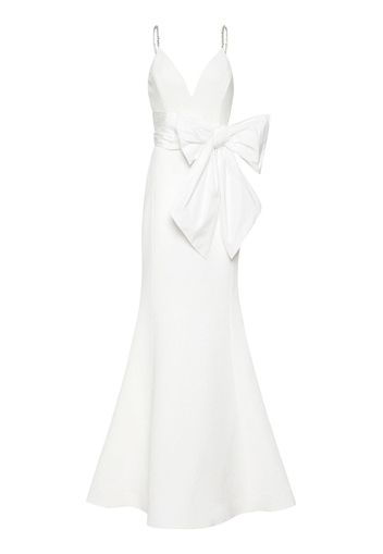 Rebecca Vallance Genevieve bow-embellished gown - White