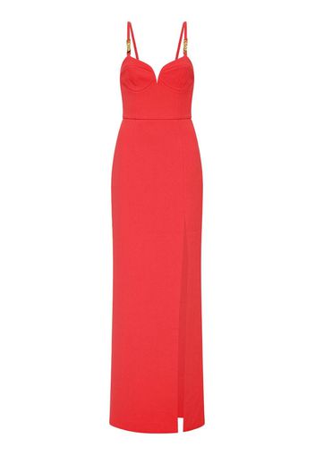 Rebecca Vallance Piero chain-link detail gown dress - Pink