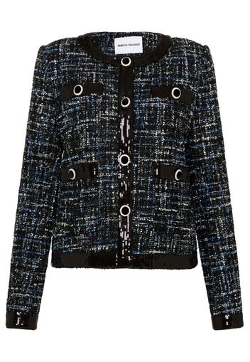 Rebecca Vallance Jacques tweed buttoned jacket - Black