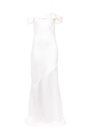 Rebecca Vallance Olivia off-shoulder slip gown - White