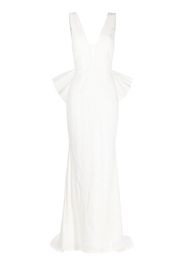 Rebecca Vallance Davina bow-detail gown - White