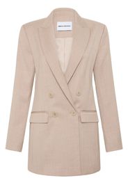 Rebecca Vallance Brody double-breasted blazer - OATMEAL