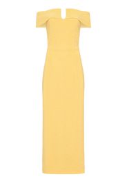 Rebecca Vallance Lumiere off-shoulder midi dress - Yellow