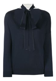 Red Valentino bow tie jumper - Blue