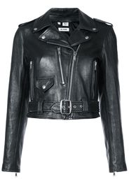 cropped biker jacket