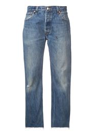 Re/Done faded boyfriend jeans - Blue