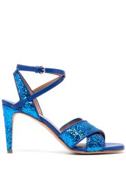 RED(V) crossover-strap leather pumps - Blue