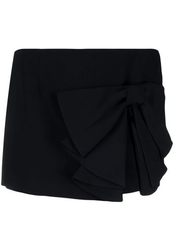 RED Valentino bow-detail mini skort - Black