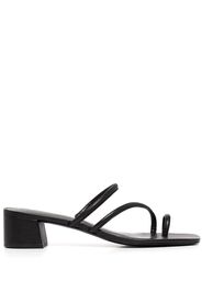 Reformation open-toe mule sandals - Black