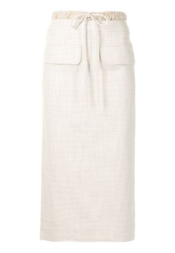 Taylor drawstring midi skirt