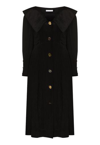 Rejina Pyo Milo oversized-collar midi dress - Black