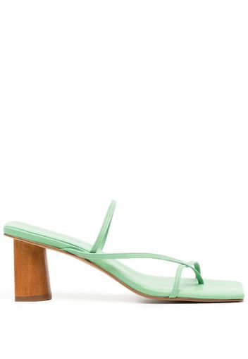 Rejina Pyo Harley square-toe 65mm sandals - Green