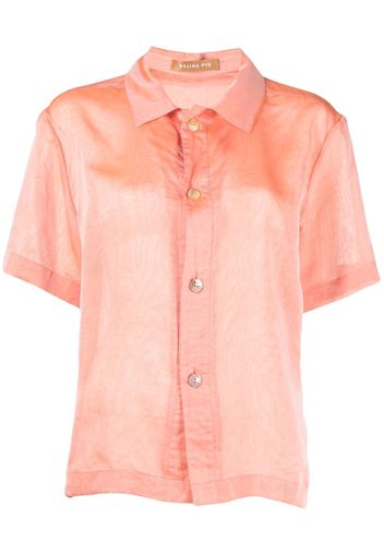 Rejina Pyo Marty short-sleeve silk shirt - Orange