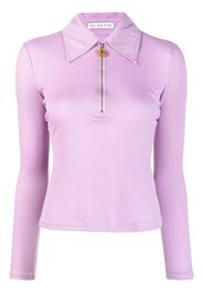 Rejina Pyo Jasmine tencel polo top - Purple