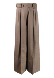 REJINA PYO wide-leg tailored trousers - Brown