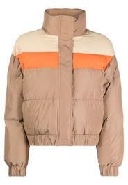 Rejina Pyo Otis colour-block puffer jacket - Brown