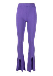 REMAIN front slit knit trousers - Purple