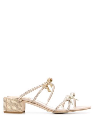 embellished straps mules