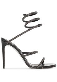 René Caovilla crystal-embellished strap-detail sandals - Black