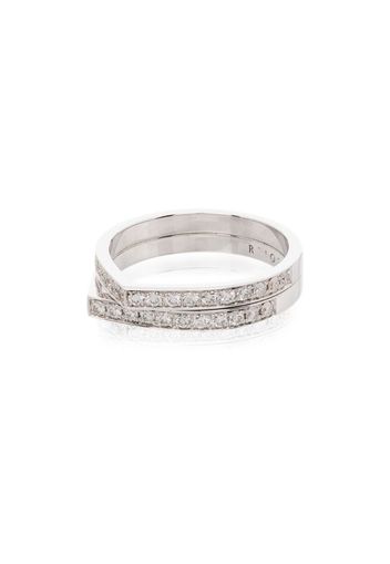 18K White Gold Antifer Diamond Ring