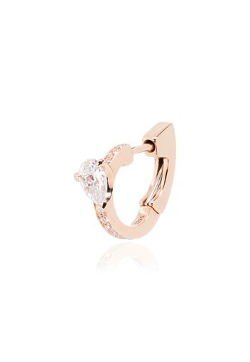 18kt rose gold Harvest diamond huggie earring