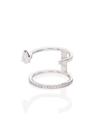 Serti Sur Vide 18kt white gold diamond ring