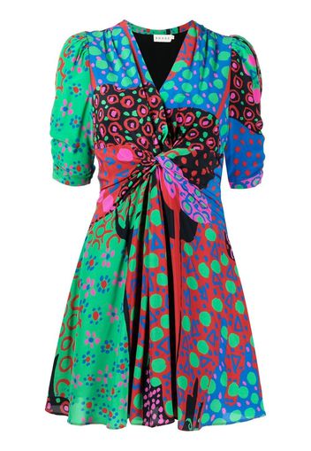 RHODE graphic-print short-sleeve mini dress - Multicolour