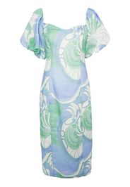 Rhode Karima Off The Shoulder dress - Blue