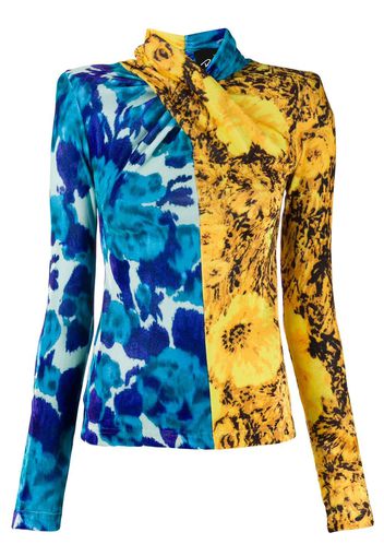 RICHARD QUINN sunflower twisted top - Blue